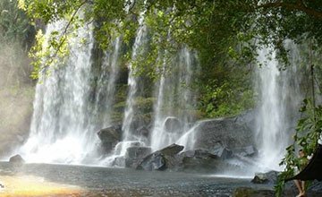 Waterfall and Kampong Phluk